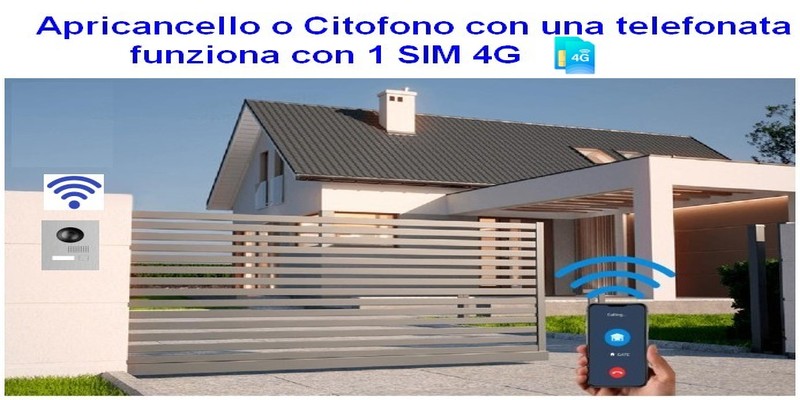 (immagine per) ApriCancello o Citofono con SIM