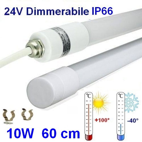 Tubo a Led 60 cm 10W 24Vdc Dimmerabile Alta temp (immagine per) Tubo a Led 60 cm 10W 24Vdc Dimmerabile Alta temp